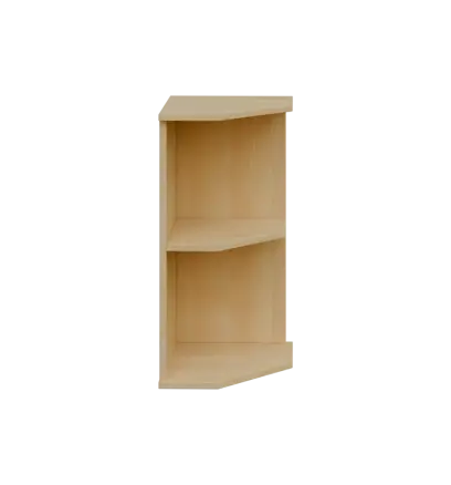 TZ 2 - 3 kancelářská skříň rohová, pravá, 750x360x400, javor horský